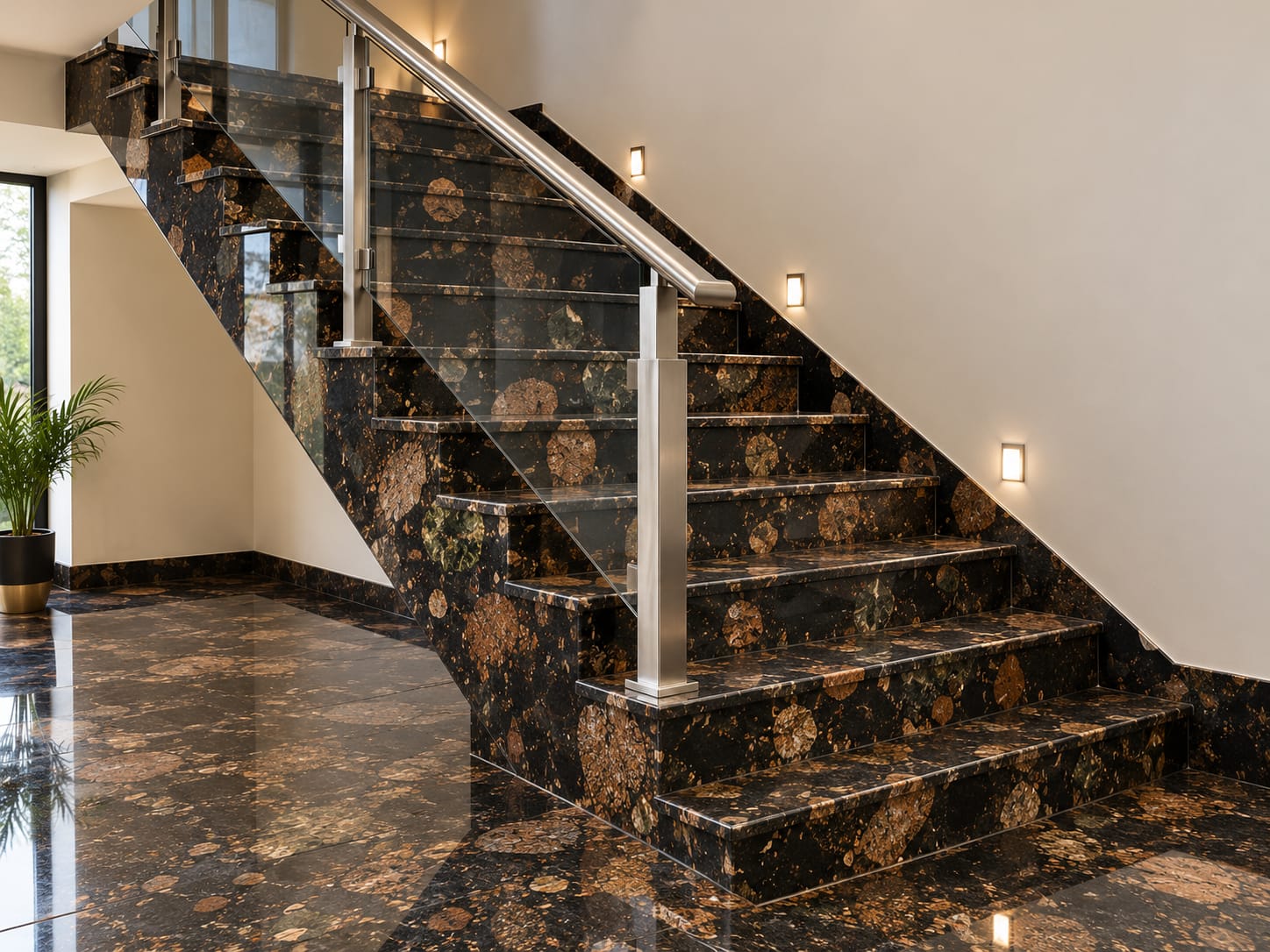 Pebbles Black slab